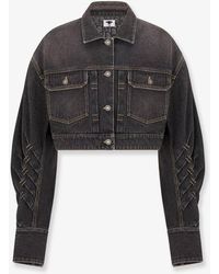 Dior - Dior Denim Jacket With Bustier Detail - Lyst