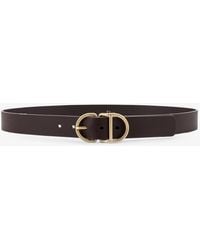 Dior - Dior Leather Belt With Cd Buckle - Lyst