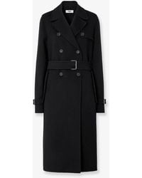 Fendi - Ff Wool Trench Coat - Lyst