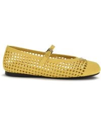 Prada - Crochet Ballerinas - Lyst