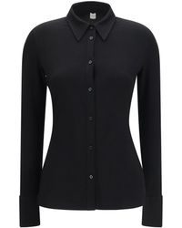 TOTEME - Viscose Shirt High Cuffs - Lyst