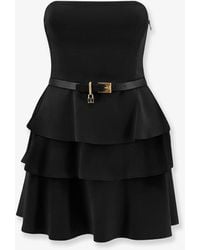 Elisabetta Franchi - Mini Dress With Bustier Detail - Lyst