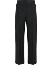 Jil Sander - Viscose Blend Trousers - Lyst
