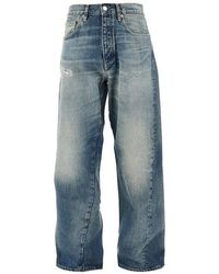 sunflower - Wide Fit Jeans With Twisted Seams - Lyst