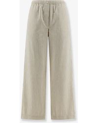 Miu Miu - Striped Cotton Pajama Pants - Lyst