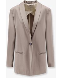 Alysi - Blazer Satin - Lyst