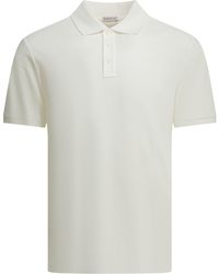 Moncler - Polo Shirt With Buttons And Logo - Lyst