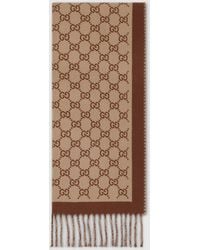 Gucci - Gg Wool Scarf - Lyst
