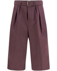 Dries Van Noten - Cotton Poplin Shorts - Lyst