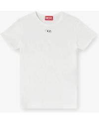 DIESEL - T-Uncutieslong-Od Cotton Blend T-Shirt - Lyst