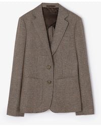 Burberry - Single Breasted Blazer Jacket - Lyst