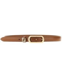 Fendi - 'Ff' Leather Belt - Lyst