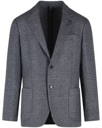 Lardini - 'Roma' Wool Blend Jacket - Lyst