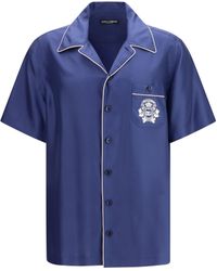 Dolce & Gabbana - Hawaii Piping-Embroidered Shirt - Lyst
