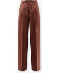 Hevò - Torreveneri Modal And Polyester Trousers - Lyst
