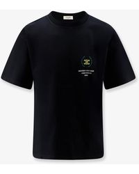 Celine - Cotton T-Shirt With Iconic Embroidery - Lyst