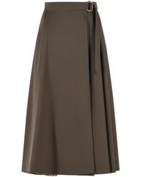Burberry - 'Belina' Wool Skirt - Lyst