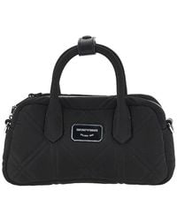 Emporio Armani - Embossed Nylon Mini Bowling Bag - Lyst
