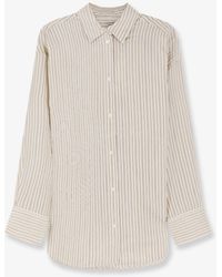 TOTEME - Oversized Striped Silk Shirt - Lyst