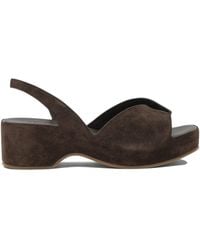 Roberto Del Carlo - Calf Leather Rubber Sandals - Lyst