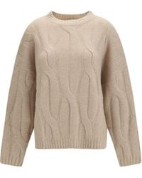 Allude - Cashmere Silk Sweater Voluminous Sleeves - Lyst