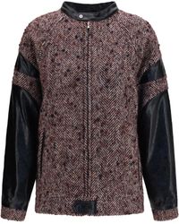 Kristina Ti - Virgin Wool Blend Jacket Bordeaux - Lyst