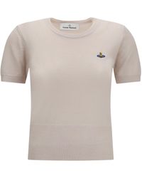Vivienne Westwood - Bea Wool Top Limestone - Lyst