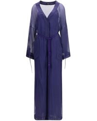 Giorgio Armani - Viscose And Silk Gauze Jumpsuit - Lyst