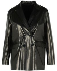 Salvatore Santoro - Leather Blazer - Lyst