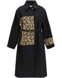 Dries Van Noten - Alpaca Wool Embroidered Coat - Lyst
