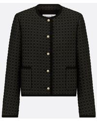 Dior - Microcannage Cropped Jacket - Lyst