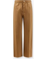 Celine - Cotton And Linen Trousers - Lyst