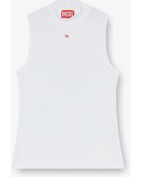 DIESEL - T-Mokky-Ls-Microdiv Stretch Viscose Tank Top - Lyst