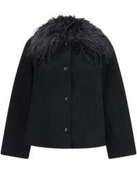 Loulou de Saison - Rafe Jacket Faux-Fur Collar - Lyst