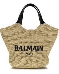 Balmain - Tote Bag Mini Crochet - Lyst