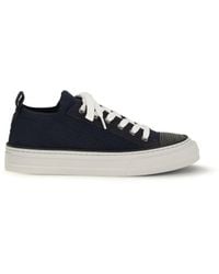 Brunello Cucinelli - Cotton Knit And Suede Sneakers - Lyst