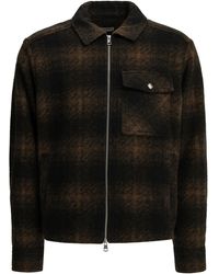 Moncler - Checkered Overshirt Jacket - Lyst