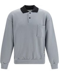 GR10K - Replicated 30001 Sweatshirt Polo Melange - Lyst