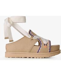 UGG - Sandals Goldenstar Hi Artistitch Suede - Lyst