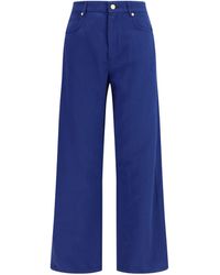 Max Mara - 'S Maxmara Cotton And Linen Pants - Lyst