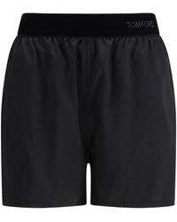 Tom Ford - Stretch Silk Satin Pj Shorts - Lyst