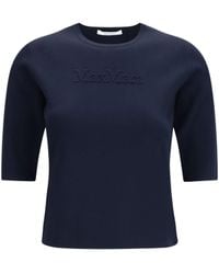 Max Mara Pure - Mxpaustero T-Shirt Blu Marino - Lyst