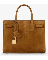 Saint Laurent - Sac De Jour Baby Suede Handbag - Lyst