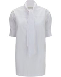 Dries Van Noten - Cotton Shirt With Scarf Detail - Lyst