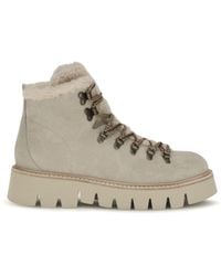 Pedro Garcia - Salama Lace-Up Ankle Boots Nacre Castoro - Lyst