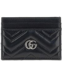 Gucci - 'Gg Marmont' Leather Cardholder - Lyst