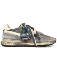 Autry - Vintage-Inspired Mesh And Suede Sneakers - Lyst