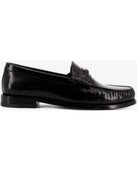 Celine - Luco Leather Loafers - Lyst