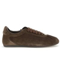 Dolce & Gabbana - Dolce & Gabbana Low-Top Suede Sneakers - Lyst
