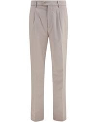 Brunello Cucinelli - Cotton Blend Chino Pants - Lyst